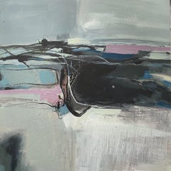 Tamara Williams, Coming Up for Air, peinture de paysage abstrait originale