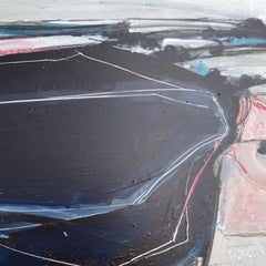 Toward the sea, original landscape painting, abstract art, seascape