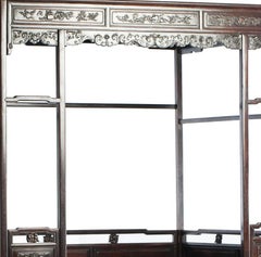 Tamarind wood four-poster bed - 19th century