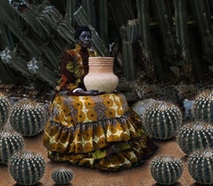 African Pot III di Tamary Kudita - Fotografia di ritratto, donne africane, cactus