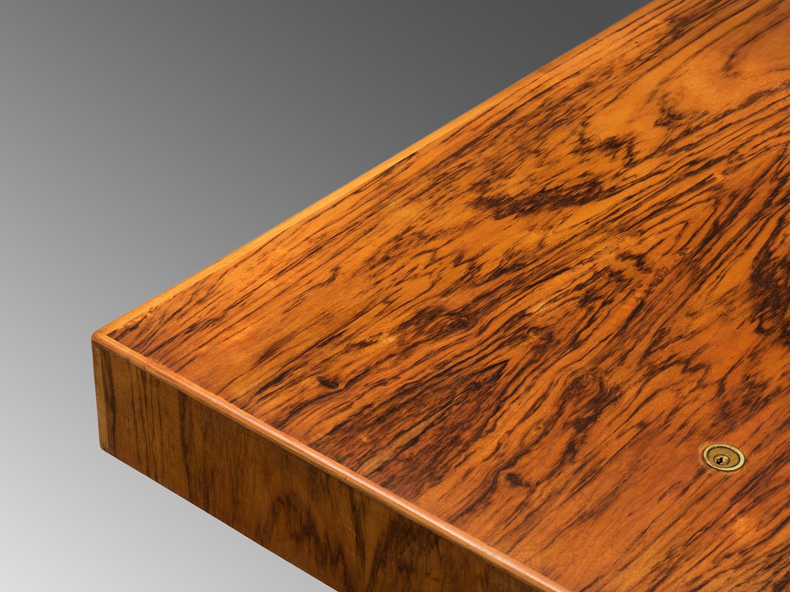 Tambour Desk with Rosewood and Walnut 1