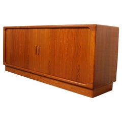Vintage Tambour Door Credenza by Dyrlund