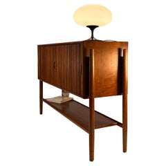 Tambour Door Parallel Credenza for Drexel by Barney Flagg