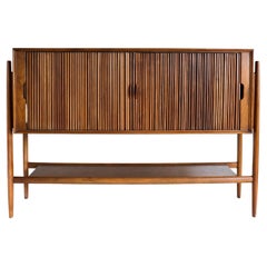 Tambour Door Parallel Credenza for Drexel by Barney Flagg