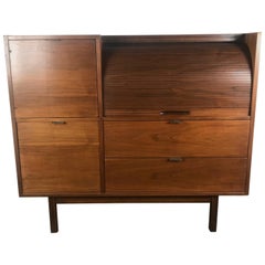 Tambour Door / Roll Top Desk- Workspace "Mainline" by Hooker