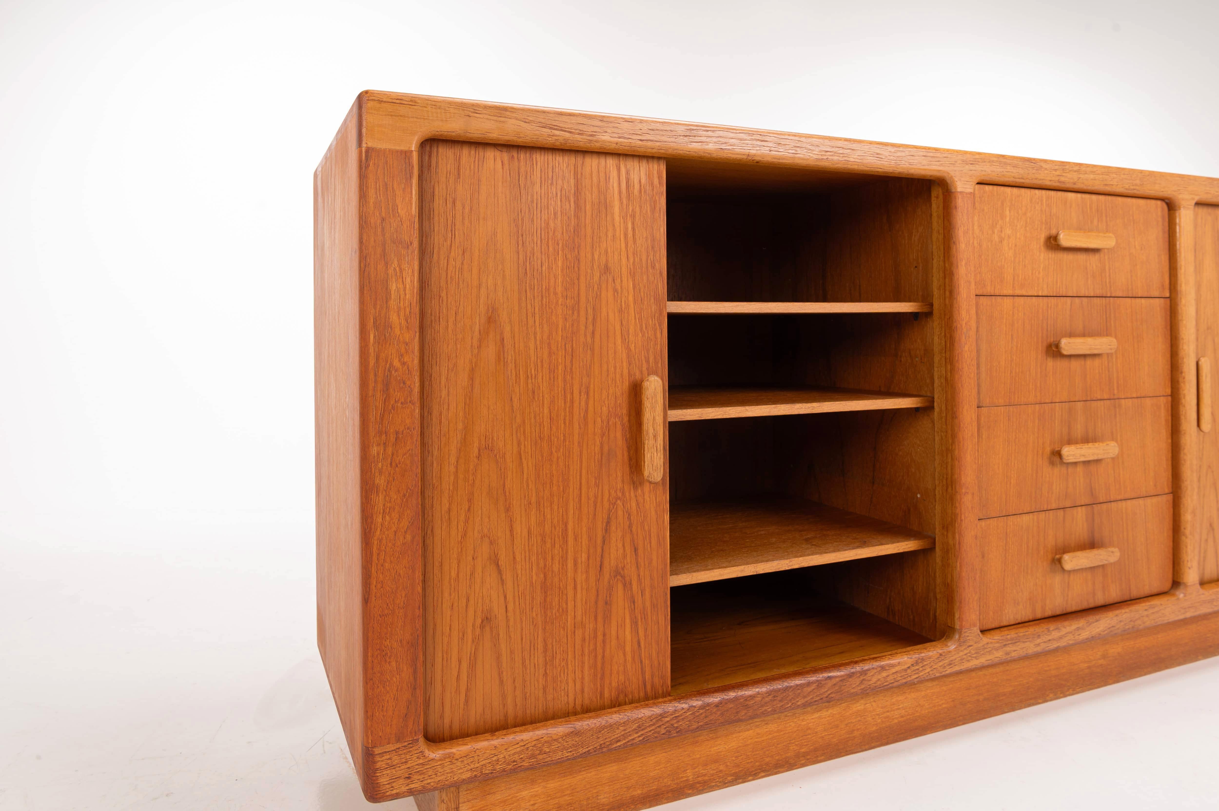 Tambour door sideboard by Johannes Andersen for C.F.C. Silkeborg, Denmark For Sale 3
