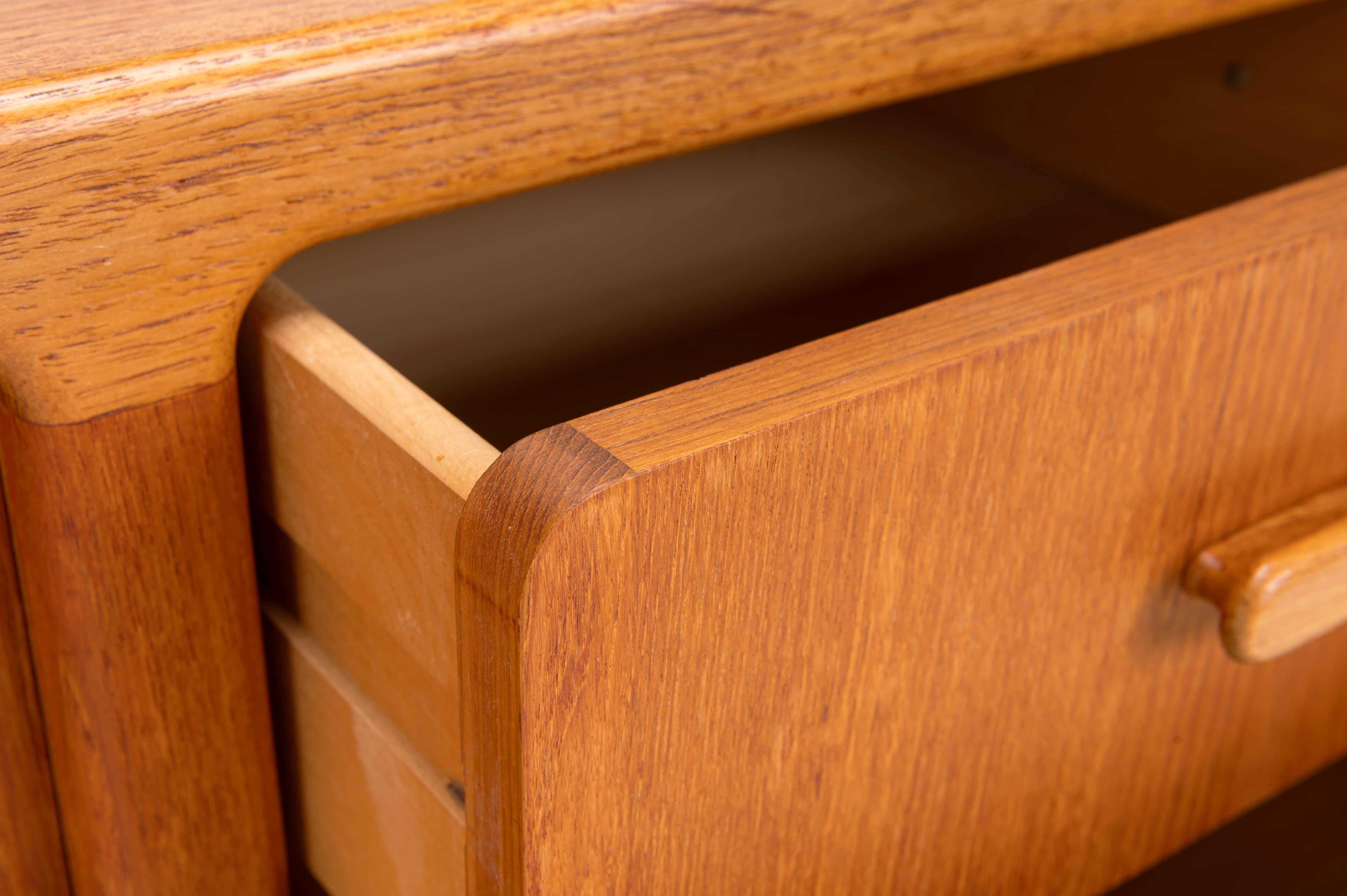20th Century Tambour door sideboard by Johannes Andersen for C.F.C. Silkeborg, Denmark For Sale