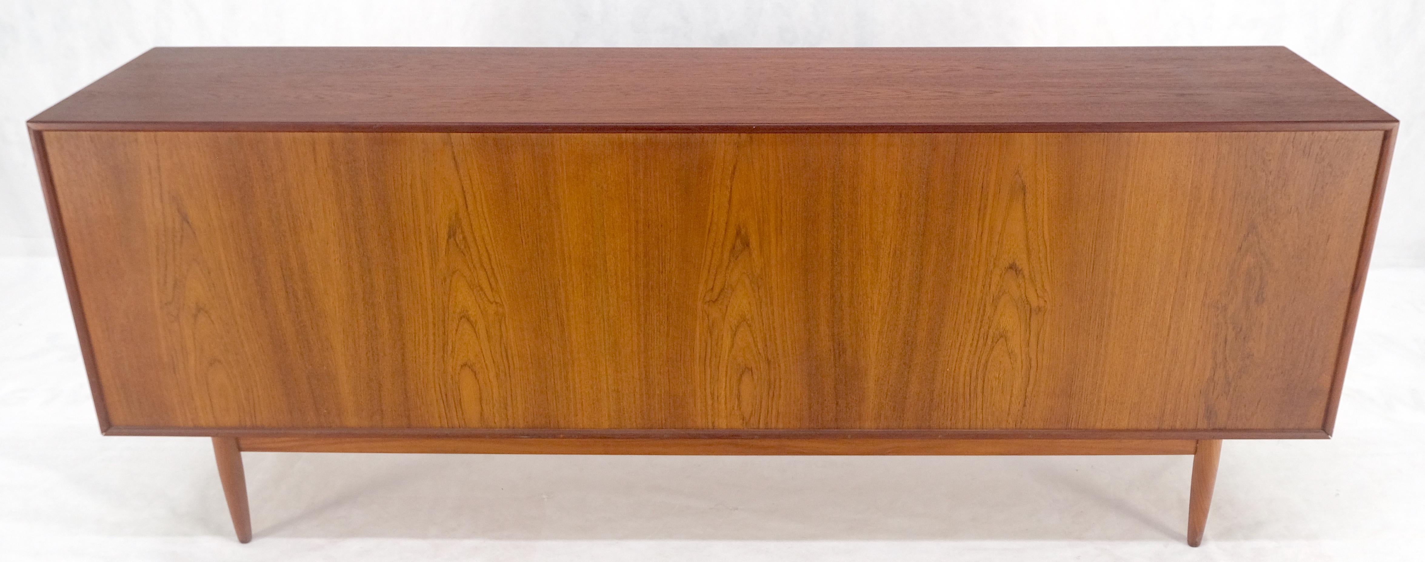 Tambour Doors Early Danish Mid Century Modern Long Credenza Dresser MINT! 11