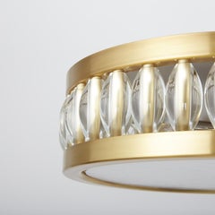 Tambour Flush Mount with Oval Beads by David Duncan