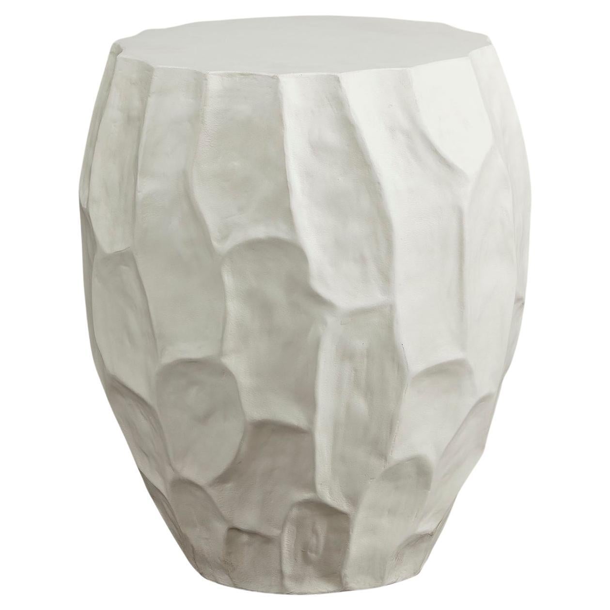 "Diego" HandSculpted Plaster Side Table by Christiane Lemieux at 1stDibs