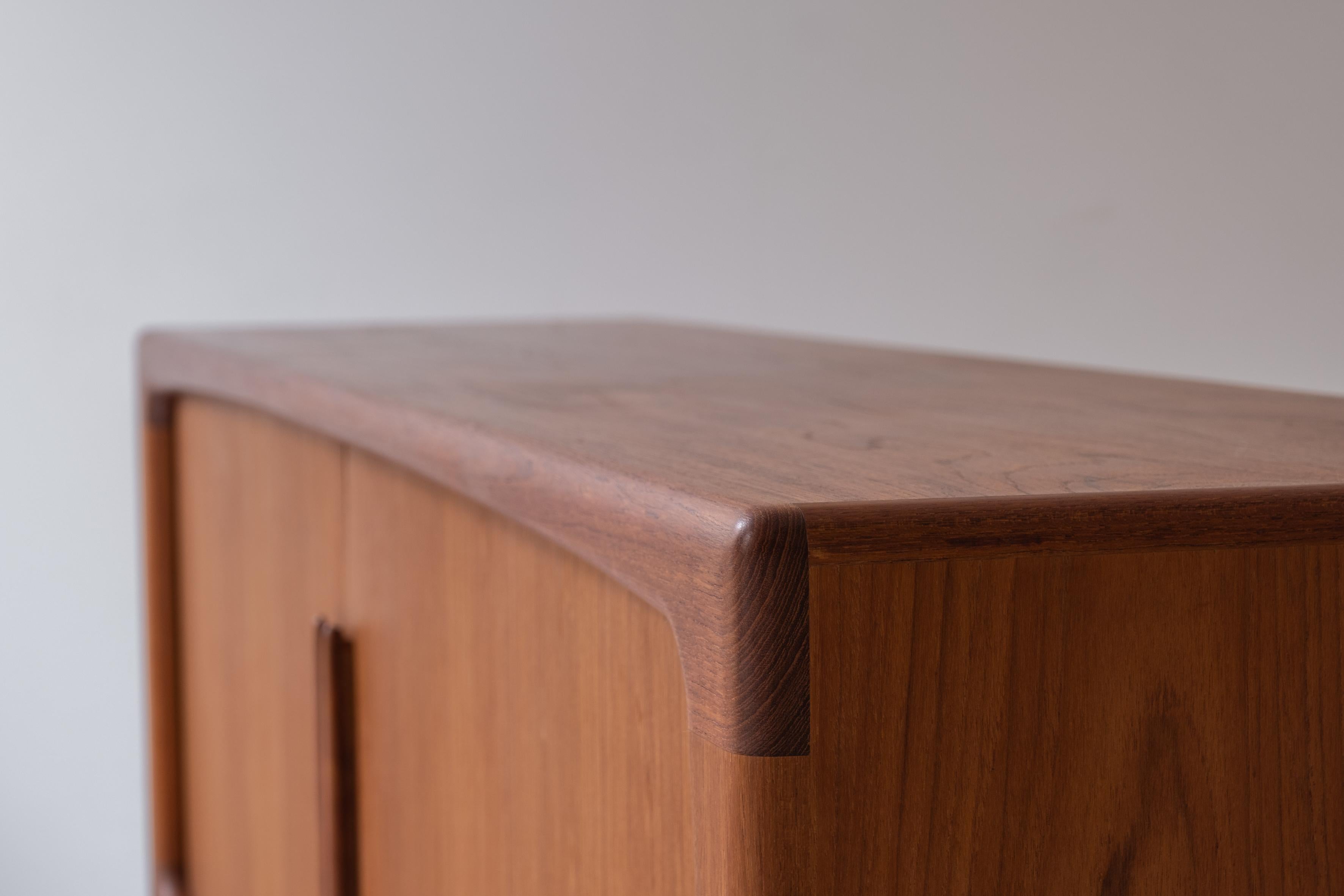 Tambour Sideboard in Teak by Johannes Andersen for Falster, Denmark 1960s 9