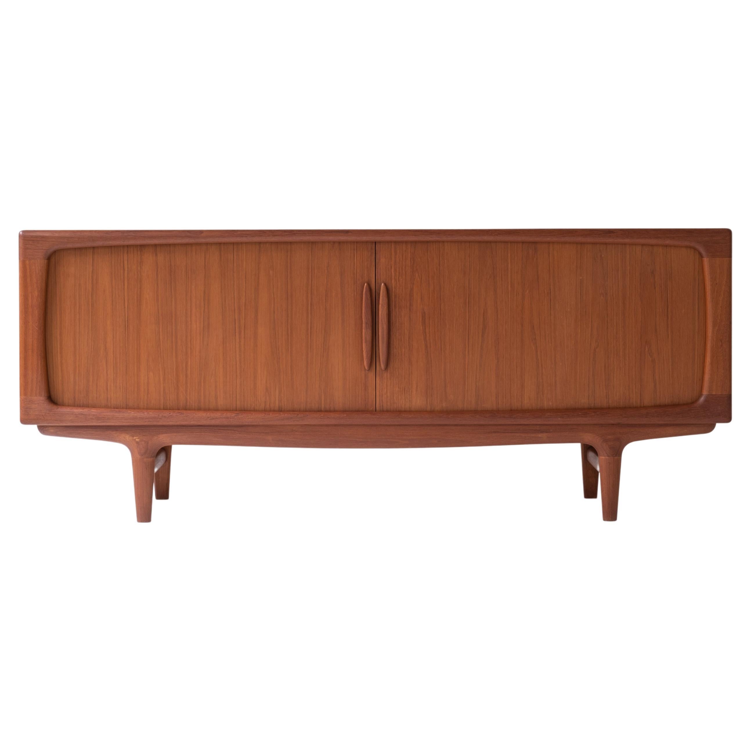 Tambour Sideboard in Teak by Johannes Andersen for Falster, Denmark 1960s