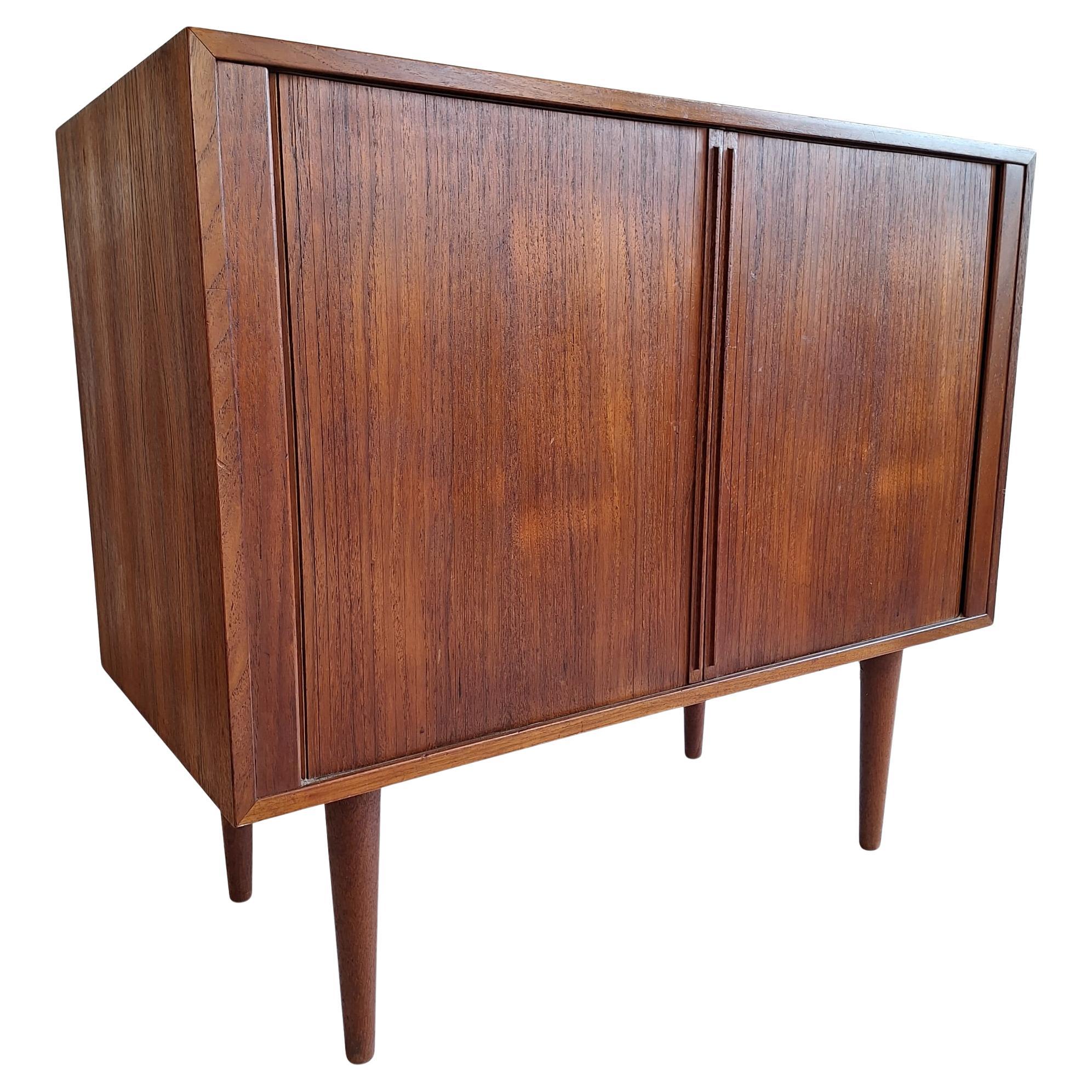 Tambour sliding door cabinet by Kai Kristiansen