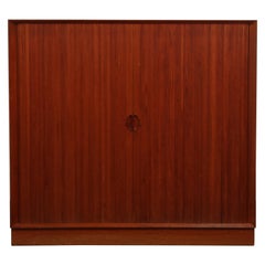Tambour Teak Cabinet by Peter Hvidt & Orla Mølgaard Nielsen for Illums Bolighus