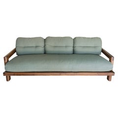 Solid wood frame Walnut TAMBU Sofa with down filled upholstery