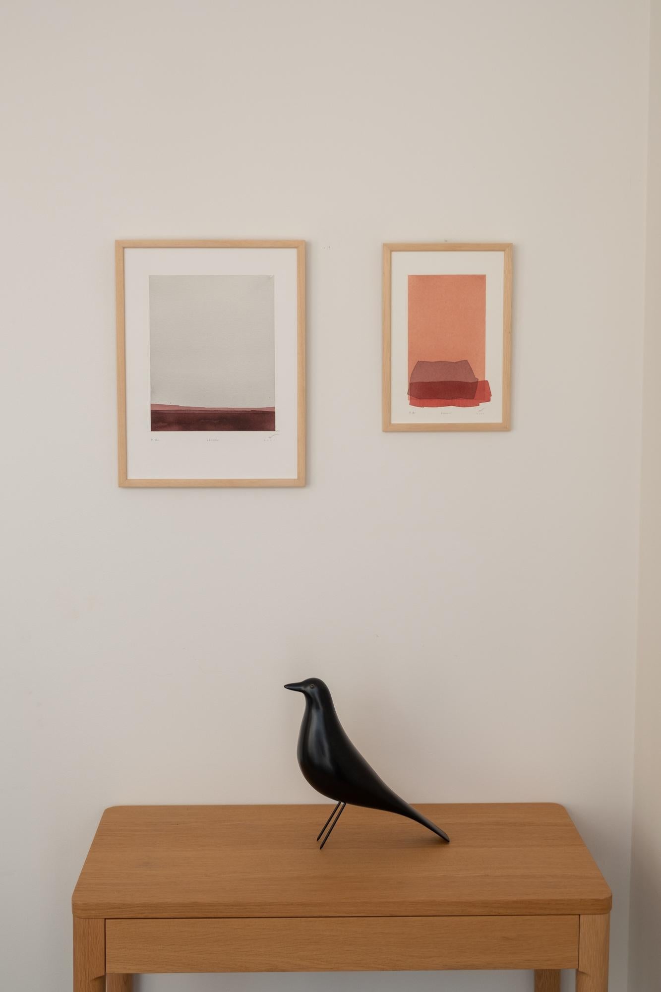 TAMEN - Minimalistischer moderner Aquarelldruck (21. Jahrhundert und zeitgenössisch) im Angebot