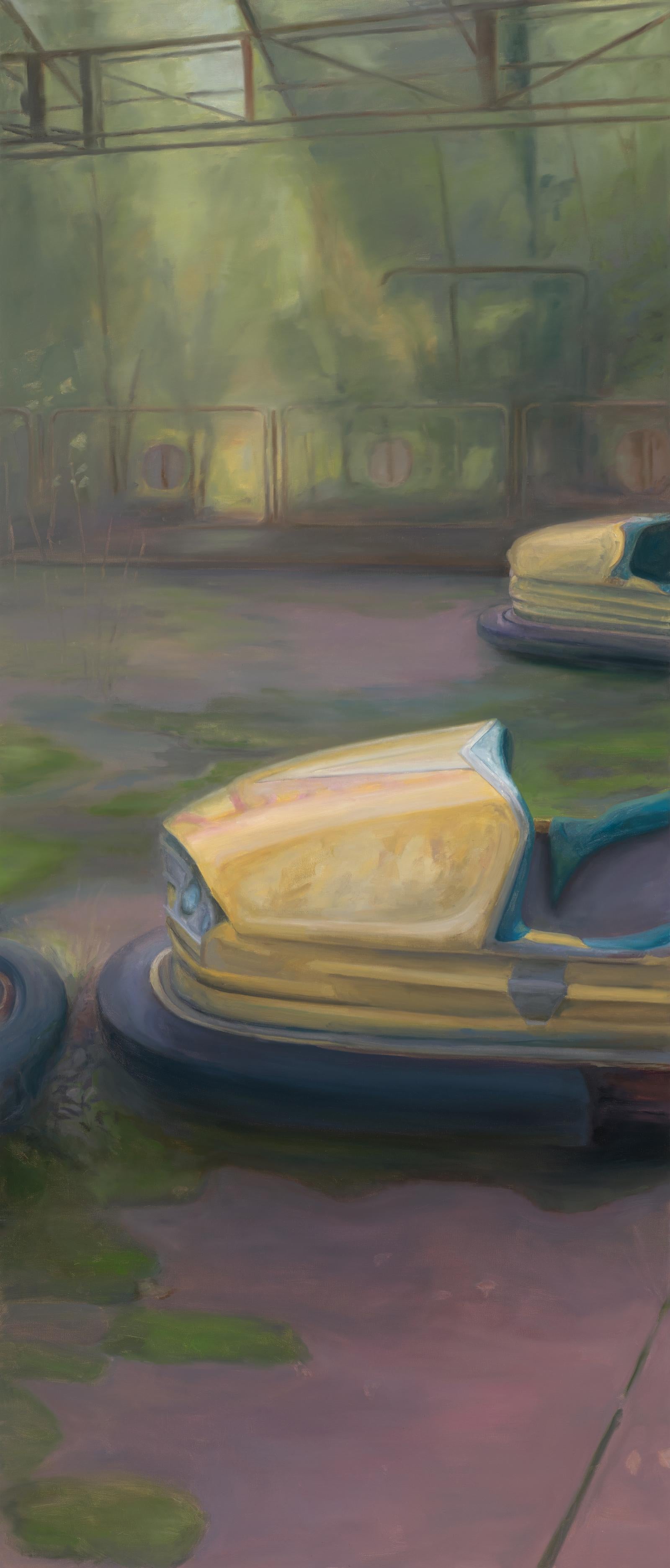 Amusement Park (diptych) - Contemporary Painting by Tamera Avery