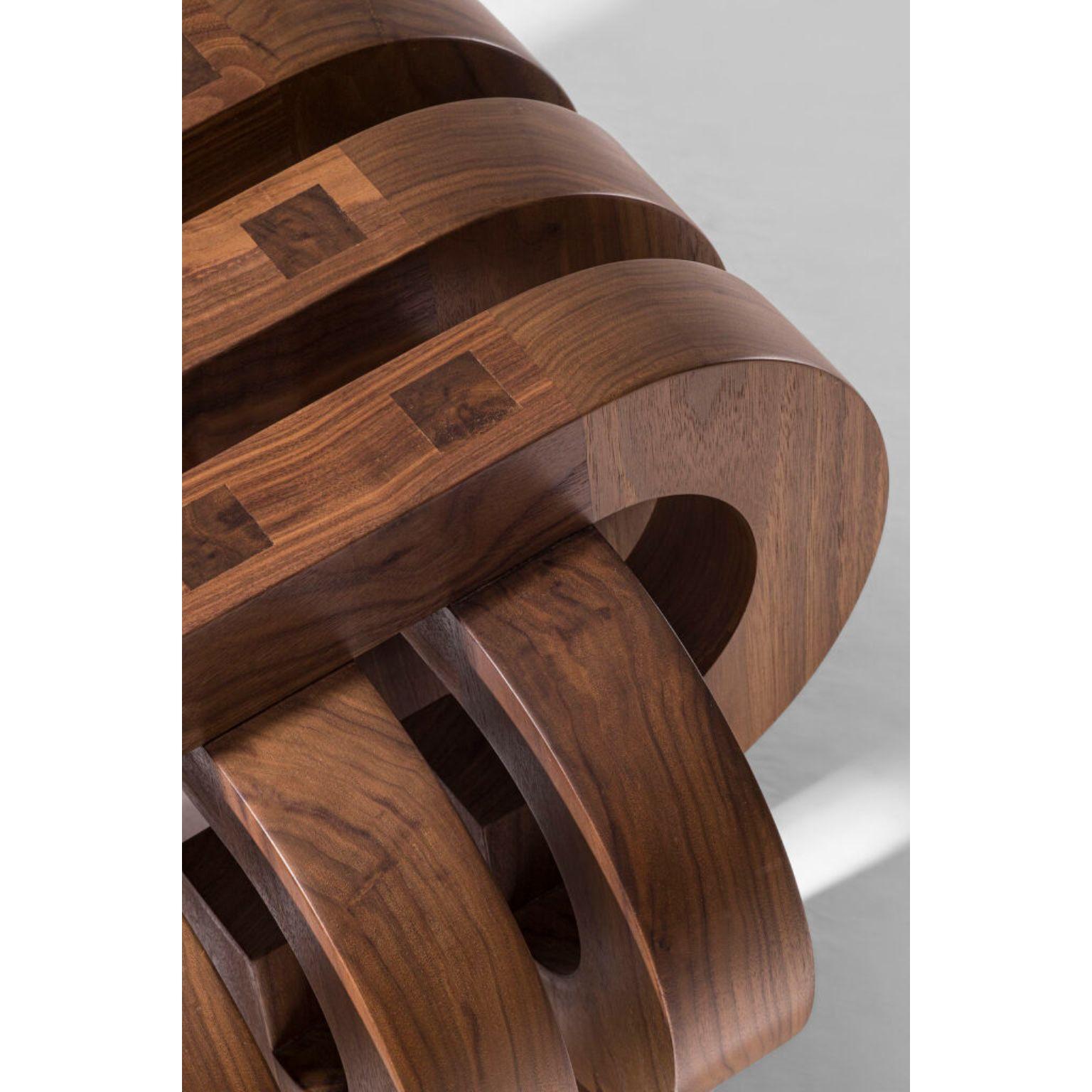 Tamga Wenge Stool by Tolga Sencer For Sale 1