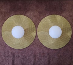 TAMI Pair of Wall Sconce by Candas Design, Solid Brass, LED, Europe, 23cm