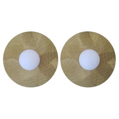 TAMI Pair of Wall Sconce by Candas Design, Solid Brass, LED, Europe, 23cm