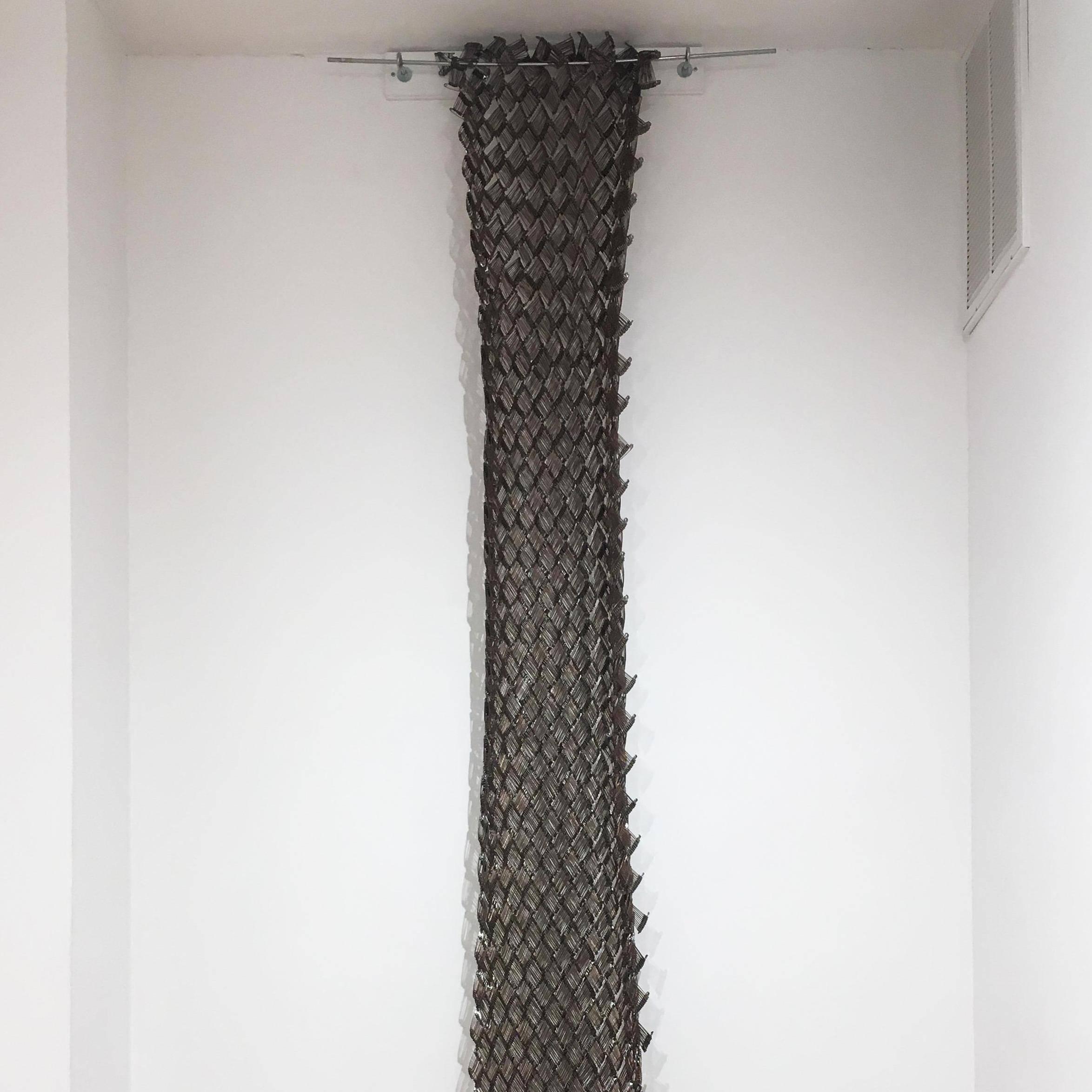 Tamiko Kawata, Installation piece, safety pins sculpture, 2018 3