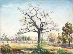 Bare Tree in the Field - Landscape