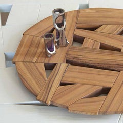"Tamiso" Centerpiece by Marco Zanuso Jr for Fragile Edizioni 2015 in Santos Wood