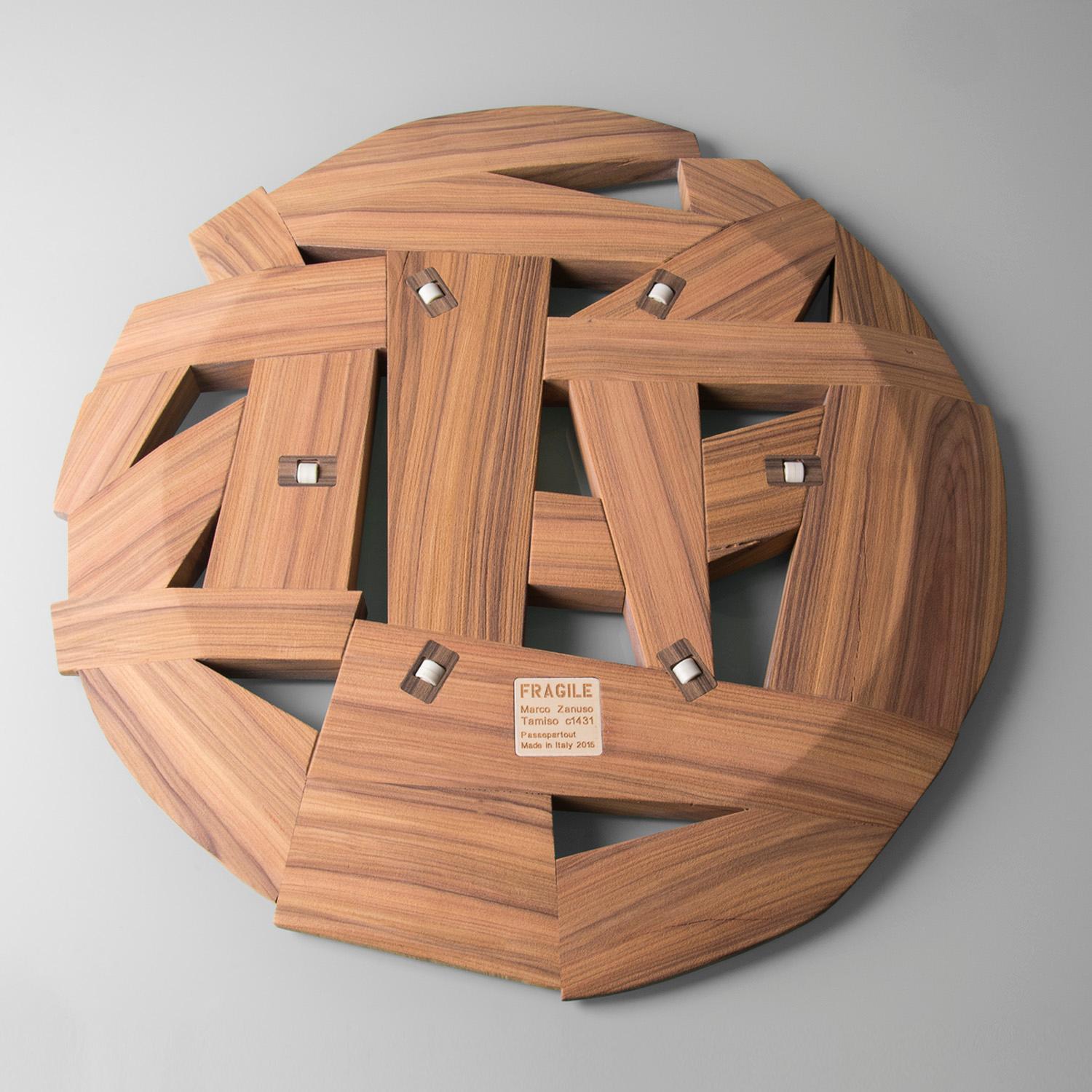 Centre de table Tamiso de Marco Zanuso Jr pour Fragile Edizioni, 2015 à Santos Wood en vente 3