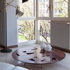 "Tamiso" Low Table by Marco Zanuso Jr for Fragile Edizioni, 2015, Solid Walnut