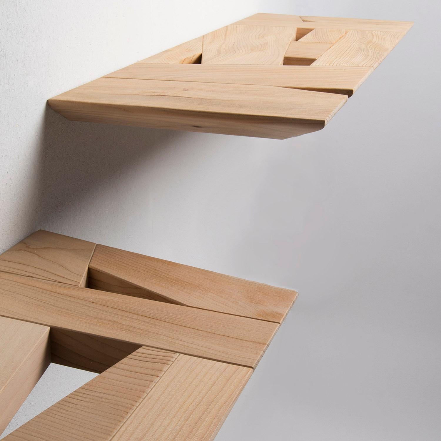 Paar Konsolen „ Tamiso“ von Marco Zanuso Jr für Fragile Edizioni, 2015 in Zedernholz im Angebot 5