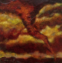 "Un asesinato de cuervos" de Tammi Otis, pintura al óleo original