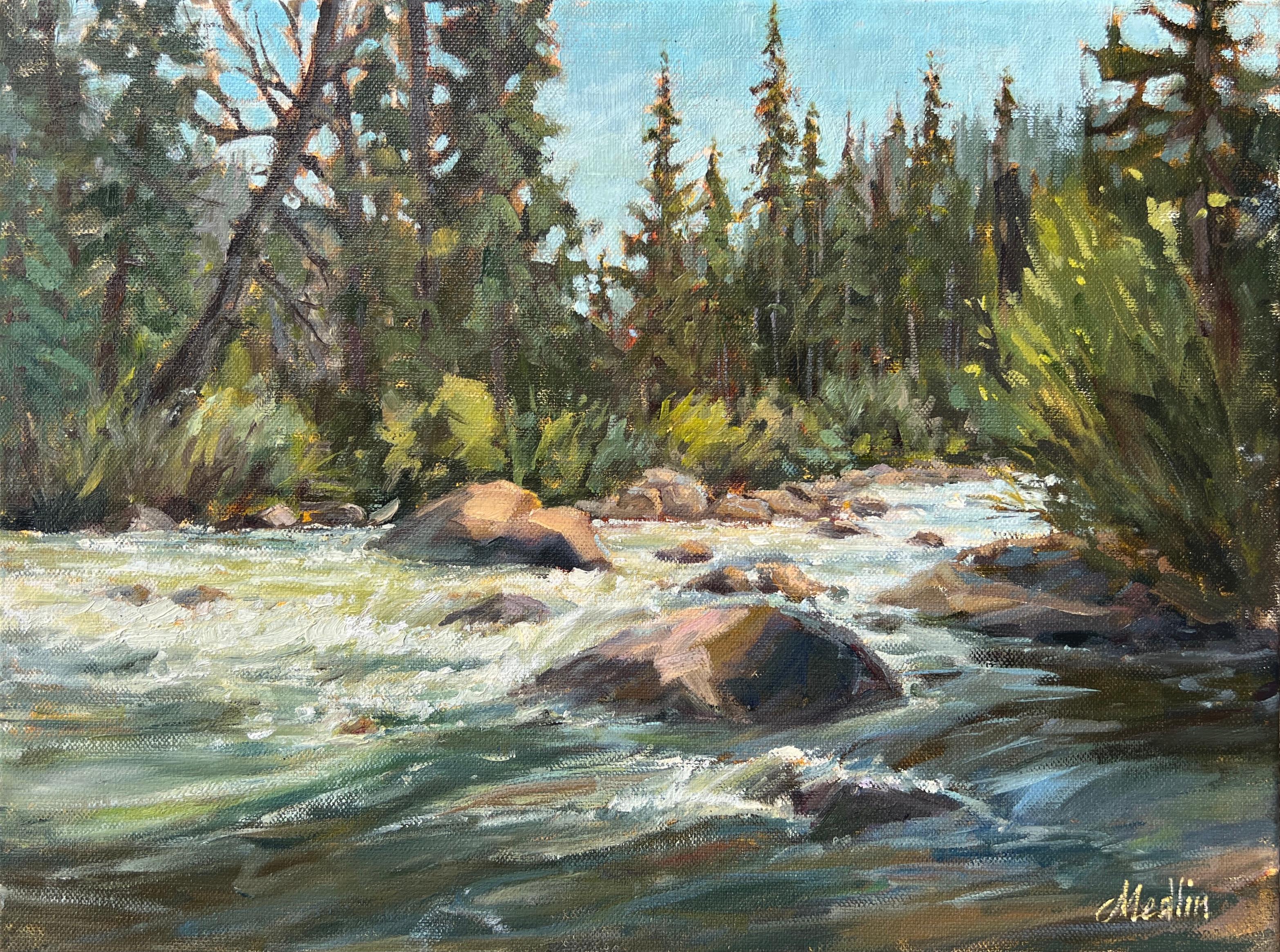 Tammy Medlin Landscape Painting – Frühes Licht auf den A. Taylor