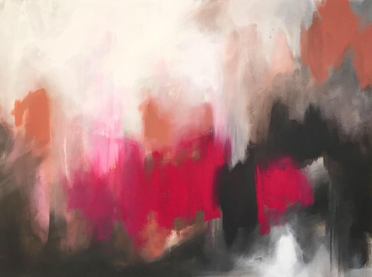Tammy Silbermann Abstract Painting - Turning Point, Painting, Acrylic on Canvas
