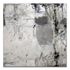 'Essentially Neutral' Wrapped Canvas Original Abstract Painting by Tammy Keller 