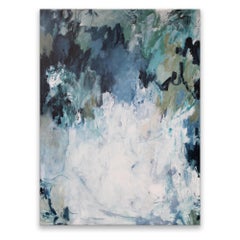 'Winters Chill' Original Wrapped Canvas Abstract Painting by Tammy Keller
