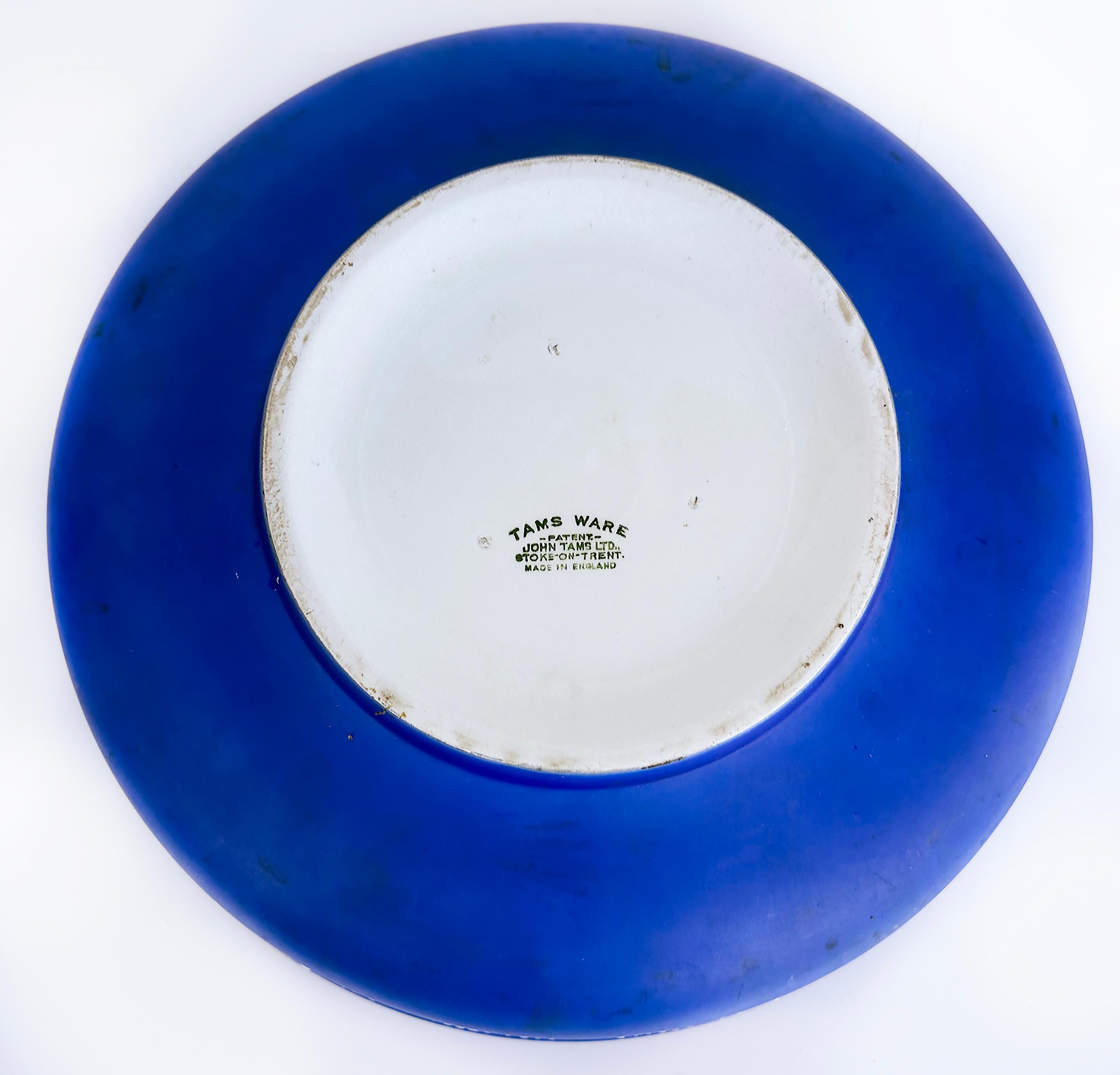 Ensemble de pichets en jaspe « Tams » de John Tams Ltd, Angleterre, bleu et blanc en vente 7