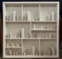 St James' Neutral Frame, Sculpture, Stone, Contemporary Art pots unusual art