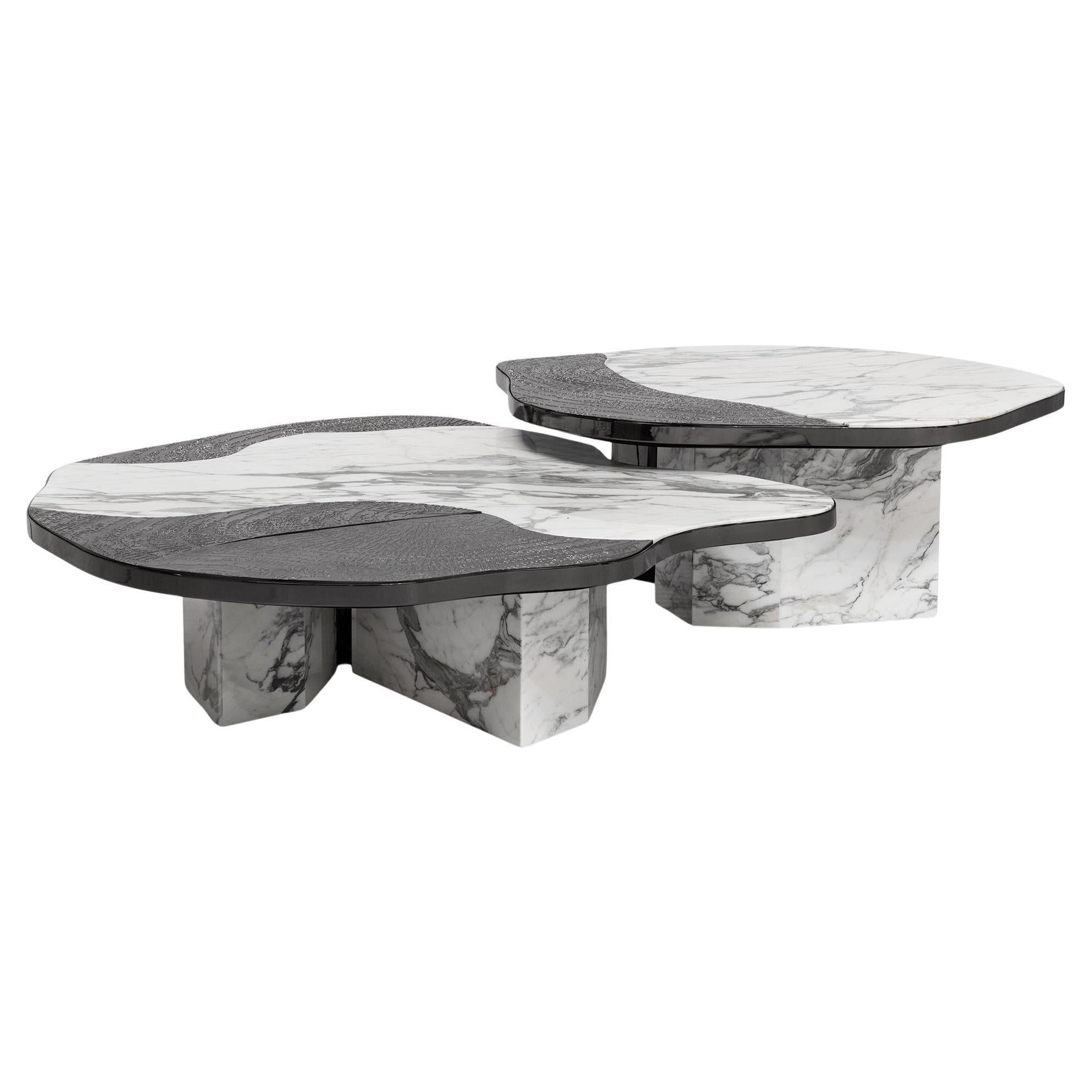 Tamuria Calacatta Set of 2 Coffee Table