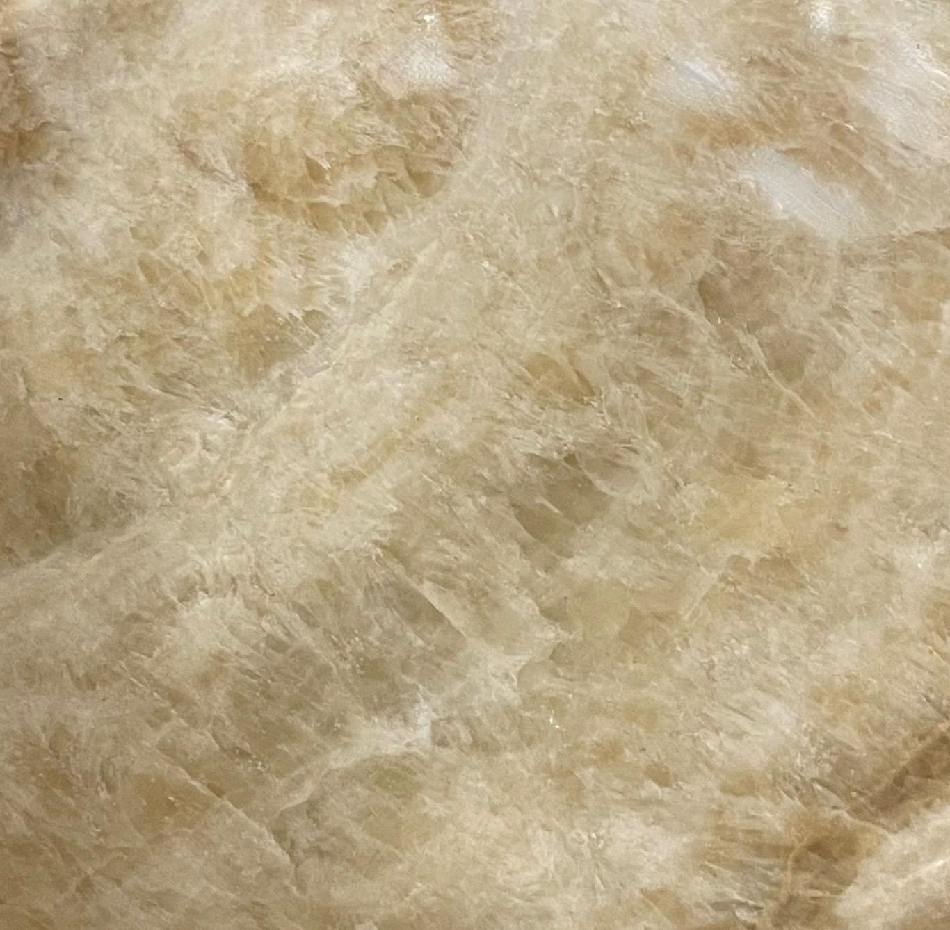 Indonesian Tan And Cream Onyx Bowl, Indonesia, Contemporary For Sale