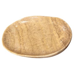 Cuenco de ónice bronceado y crema, Indonesia, Contemporáneo