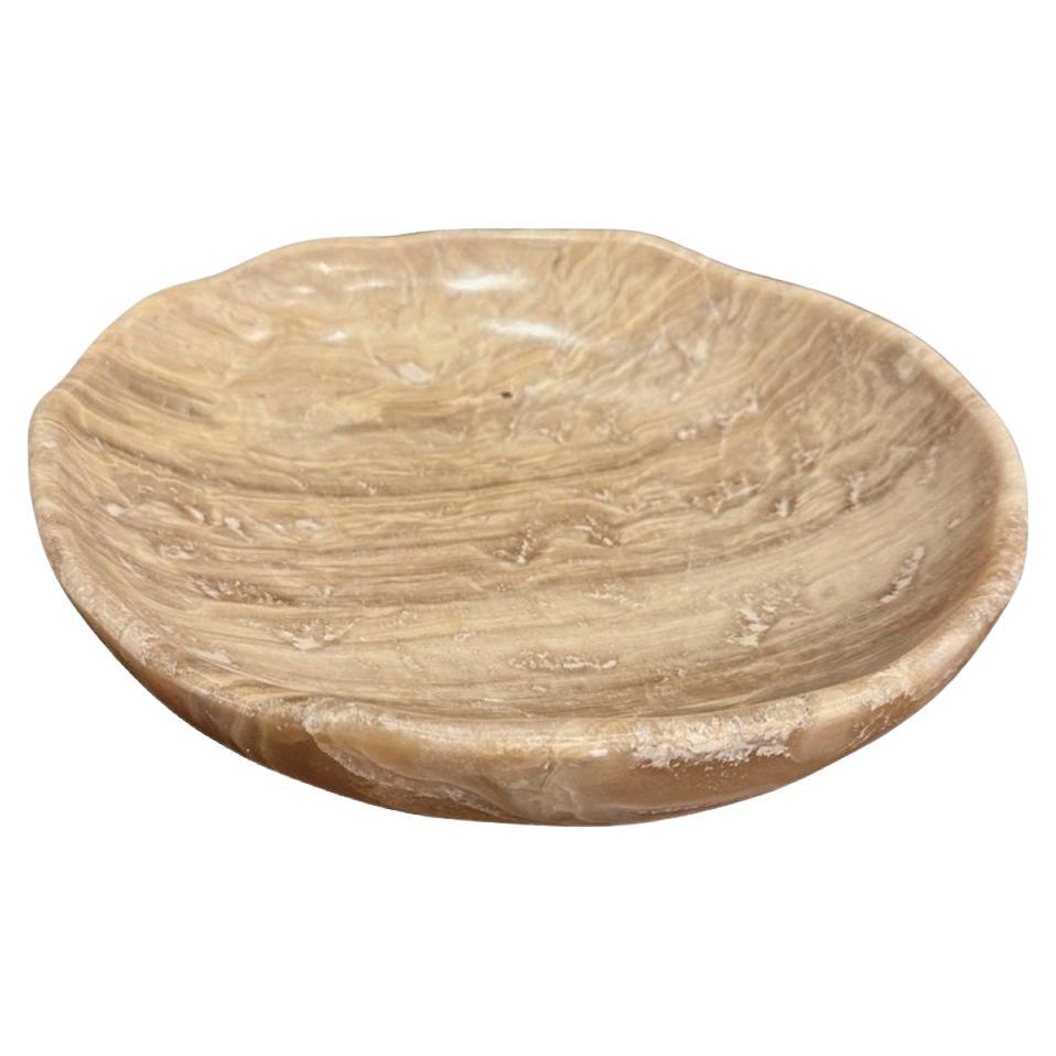 Onyx-Schale braun und cremefarben, Indonesien, Contemporary