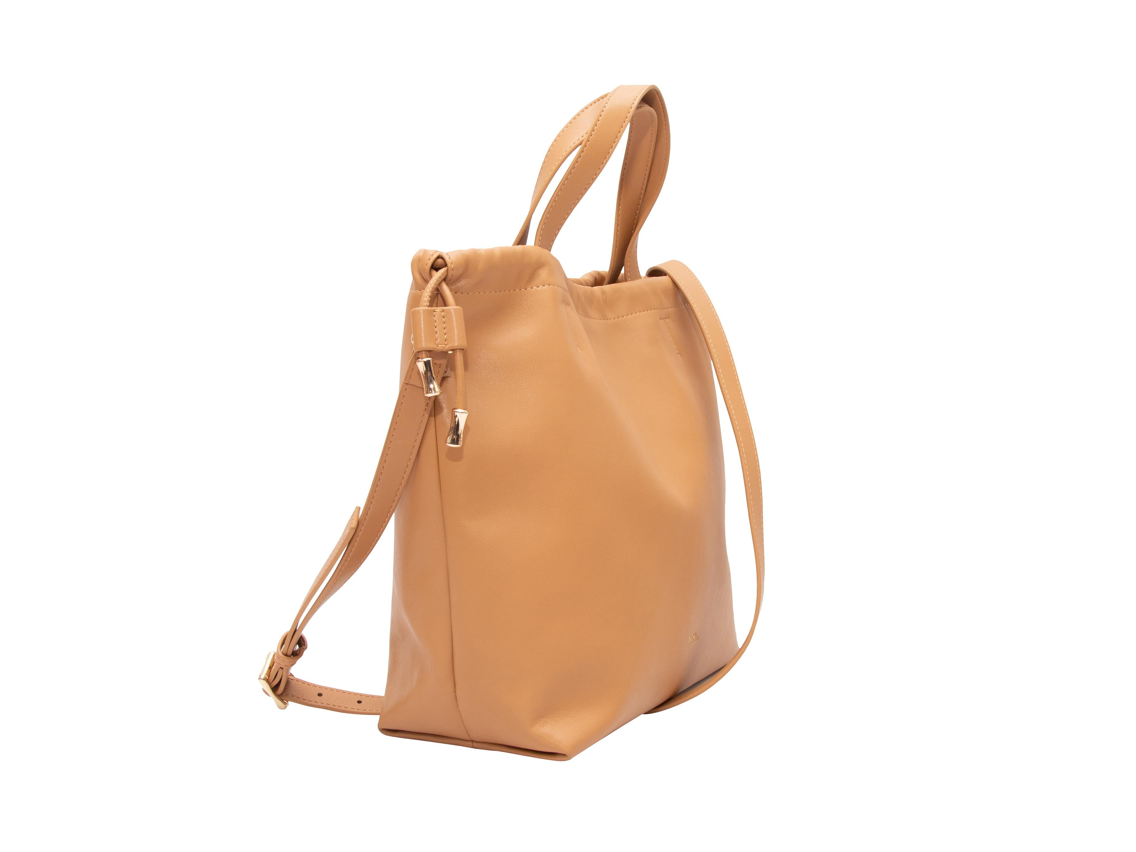 Women's Tan A.P.C. Leather Shoulder Bag
