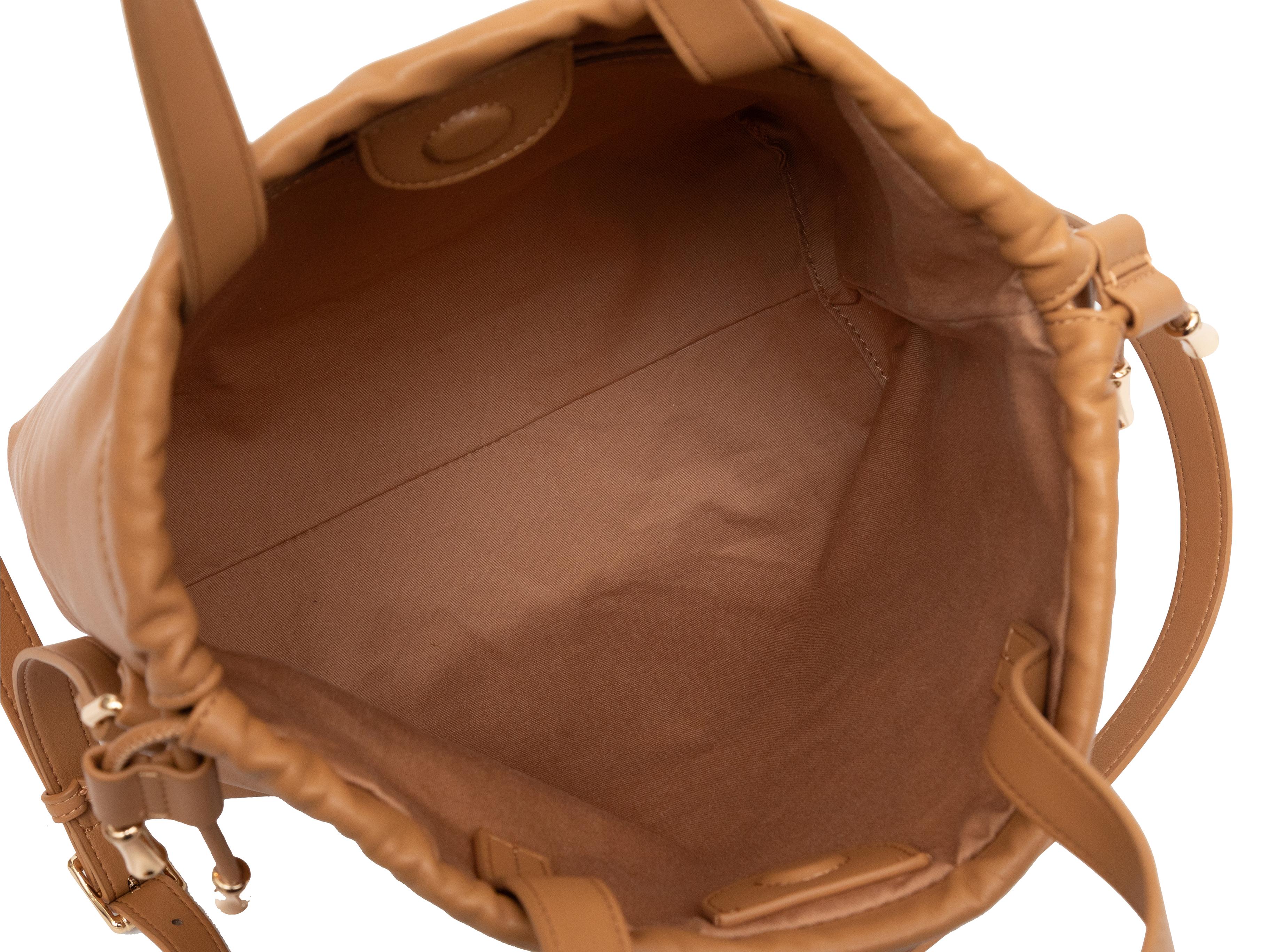 Tan A.P.C. Leather Shoulder Bag 1