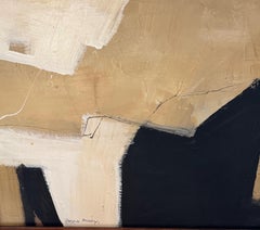 Tan, Black And White Painting By Artist Patrick Phillips, U.S.A.