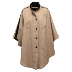 Poncho con zip See By Chloe nero e marrone taglia US S