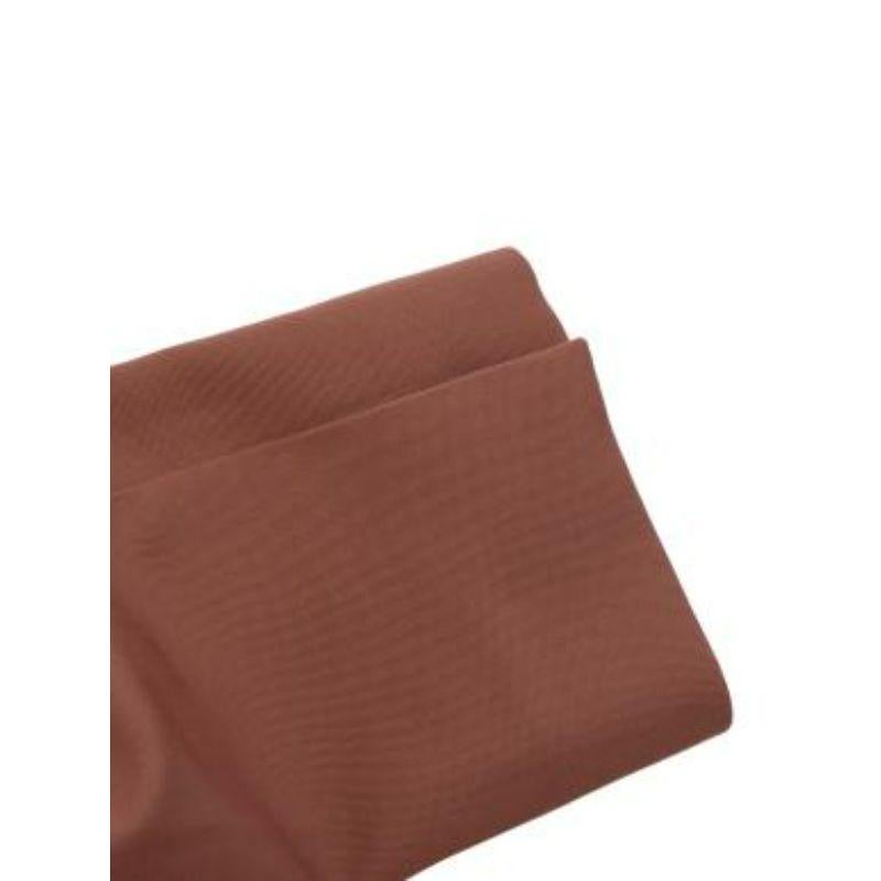 Women's Tan brown cotton-blend twill blazer For Sale