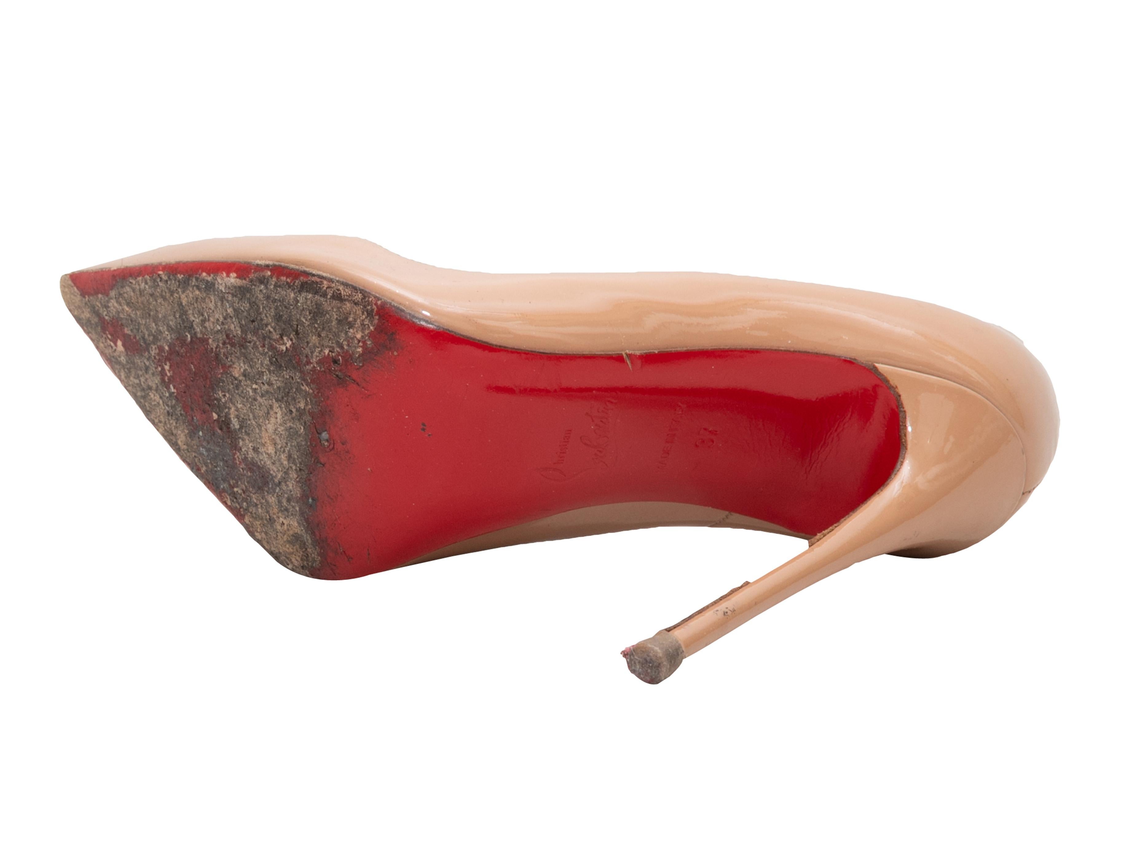 De las mujeres Bombas Tan Christian Louboutin Patent So Kate Talla 37 en venta