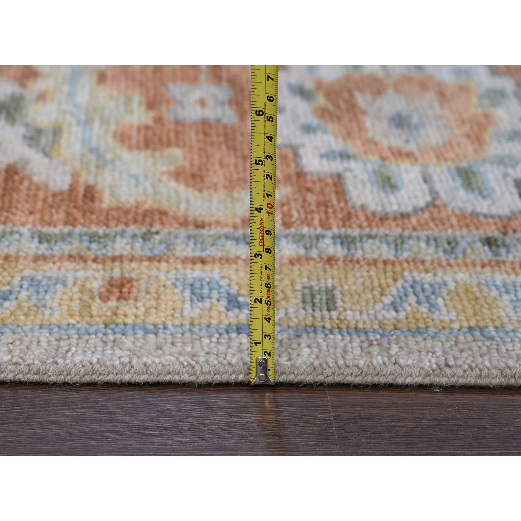 Tapis surdimensionné Oushak Design en laine douce nouée à la main 11'10
