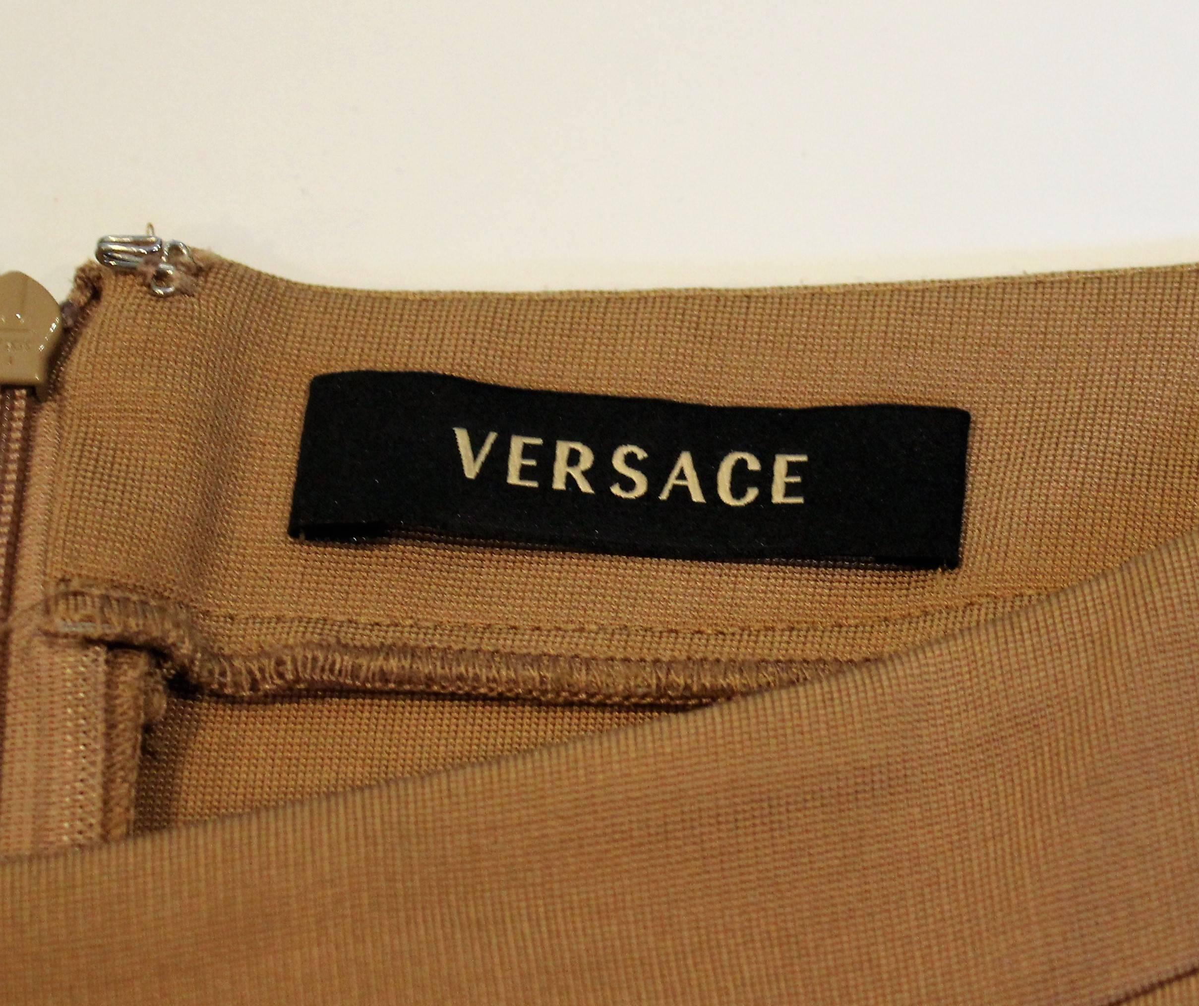 Tan Coloured Skirt by Versace 1