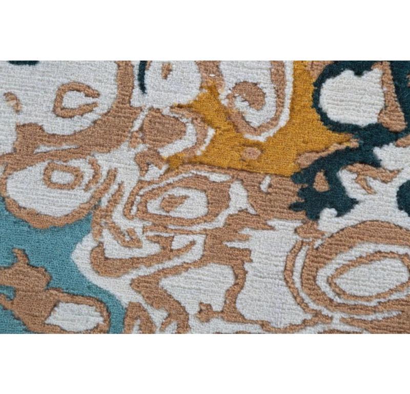 Alfombra anudada a mano Tan Echoes Snow White & Indian Tan 180x270 cm Indio en venta